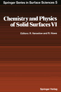 Vorderes Coverbild Chemistry and Physics of Solid Surfaces VI