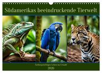 Vorderes Coverbild Südamerikas beeindruckende Tierwelt (Wandkalender 2026 DIN A3 quer), CALVENDO Monatskalender