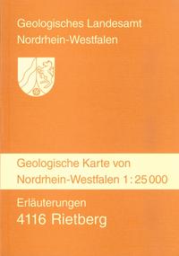 Vorderes Coverbild Geologische Karten von Nordrhein-Westfalen 1:25000 / Rietberg