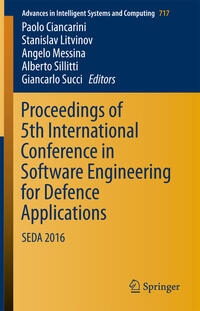 Vorderes Coverbild Proceedings of 5th International Conference in Software Engineering for Defence Applications