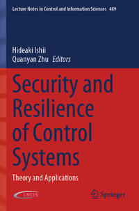 Vorderes Coverbild Security and Resilience of Control Systems