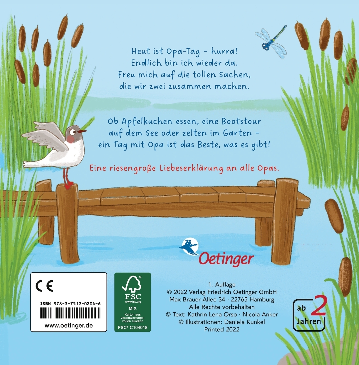 Rückseitencover Heute ist Opa-Tag – hurra!