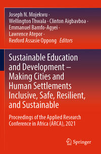Vorderes Coverbild Sustainable Education and Development – Making Cities and Human Settlements Inclusive, Safe, Resilient, and Sustainable