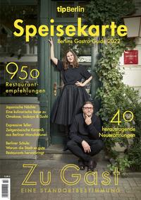 Vorderes Coverbild tipBerlin Speisekarte 2022