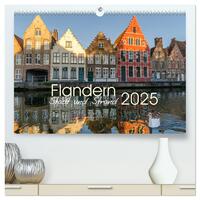 Vorderes Coverbild Flandern - Stadt und Strand (hochwertiger Premium Wandkalender 2025 DIN A2 quer), Kunstdruck in Hochglanz