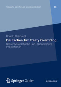Vorderes Coverbild Deutsches Tax Treaty Overriding
