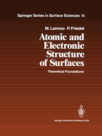 Vorderes Coverbild Atomic and Electronic Structure of Surfaces