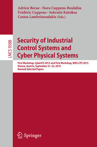 Vorderes Coverbild Security of Industrial Control Systems and Cyber Physical Systems