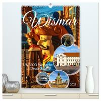 Vorderes Coverbild Wismar - UNESCO Welterbe in Deutschland (hochwertiger Premium Wandkalender 2025 DIN A2 hoch), Kunstdruck in Hochglanz