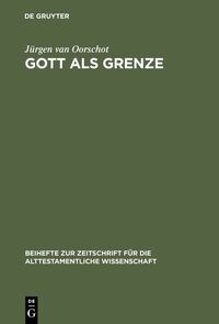 Vorderes Coverbild Gott als Grenze