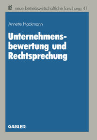 Vorderes Coverbild Unternehmensbewertung und Rechtsprechung