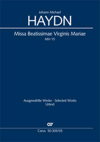 Vorderes Coverbild Missa Beatissimae Virginis Mariae (Klavierauszug)