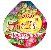 Vorderes Coverbild Lutzis Mondkalender rund Ø 16cm (Tagesabreisskalender) 2020