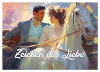Vorderes Coverbild Zeichen der Liebe Impressionistische Bilder (Wandkalender 2025 DIN A2 quer), CALVENDO Monatskalender