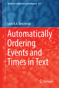 Vorderes Coverbild Automatically Ordering Events and Times in Text