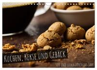Vorderes Coverbild Kuchen, Kekse und Gebäck - süß und lecker durch das Jahr (Wandkalender 2025 DIN A4 quer), CALVENDO Monatskalender