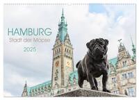 Vorderes Coverbild Hamburg - Stadt der Möpse (Wandkalender 2025 DIN A2 quer), CALVENDO Monatskalender