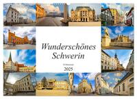 Vorderes Coverbild Wunderschönes Schwerin (Wandkalender 2025 DIN A2 quer), CALVENDO Monatskalender