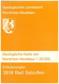 Vorderes Coverbild Geologische Karten von Nordrhein-Westfalen 1:25000 / Bad Salzuflen