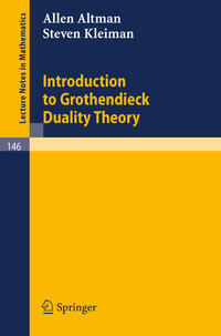 Vorderes Coverbild Introduction to Grothendieck Duality Theory