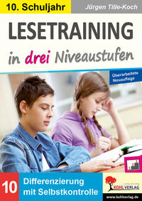 Vorderes Coverbild Lesetraining in drei Niveaustufen / Klasse 10