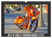 Vorderes Coverbild BEST OF HARLEY-DAVIDSON BAGGER-STYLE (Wandkalender 2025 DIN A3 quer), CALVENDO Monatskalender