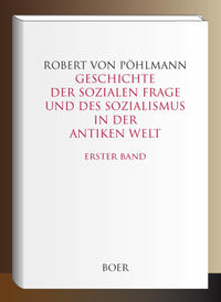 Vorderes Coverbild Geschichte der sozialen Frage und des Sozialismus in der antiken Welt