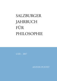 Vorderes Coverbild Salzburger Jahrbuch für Philosophie
