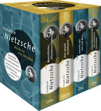 Vorderes Coverbild Friedrich Nietzsche, Werke in vier Bänden (Menschliches, Allzu Menschliches - Also sprach Zarathustra - Jenseits von Gut und Böse - Götzendämmerung/Der Antichrist/Ecce Homo) (4 Bände im Schuber)