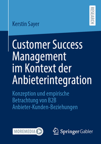 Vorderes Coverbild Customer Success Management im Kontext der Anbieterintegration