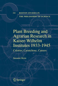 Vorderes Coverbild Plant Breeding and Agrarian Research in Kaiser-Wilhelm-Institutes 1933-1945