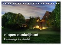 Vorderes Coverbild nippes dunkelbunt - Unterwegs im Veedel (Tischkalender 2025 DIN A5 quer), CALVENDO Monatskalender