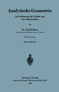 Vorderes Coverbild Analytische Geometrie für Studierende der Technik und zum Selbststudium
