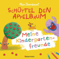 Vorderes Coverbild Schüttel den Apfelbaum - Meine Kindergartenfreunde. Eintragbuch für Kinder ab 3 Jahren