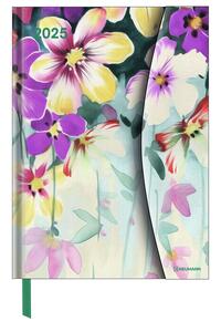 Vorderes Coverbild N NEUMANNVERLAGE - Flower Fantasy 2025 Diary, 16x22cm, Taschenkalender mit Magnetverschluss und Lesebändchen, Tasche für Visitenkarte, Jahres- und Monatsübersicht und internationales Kalendarium
