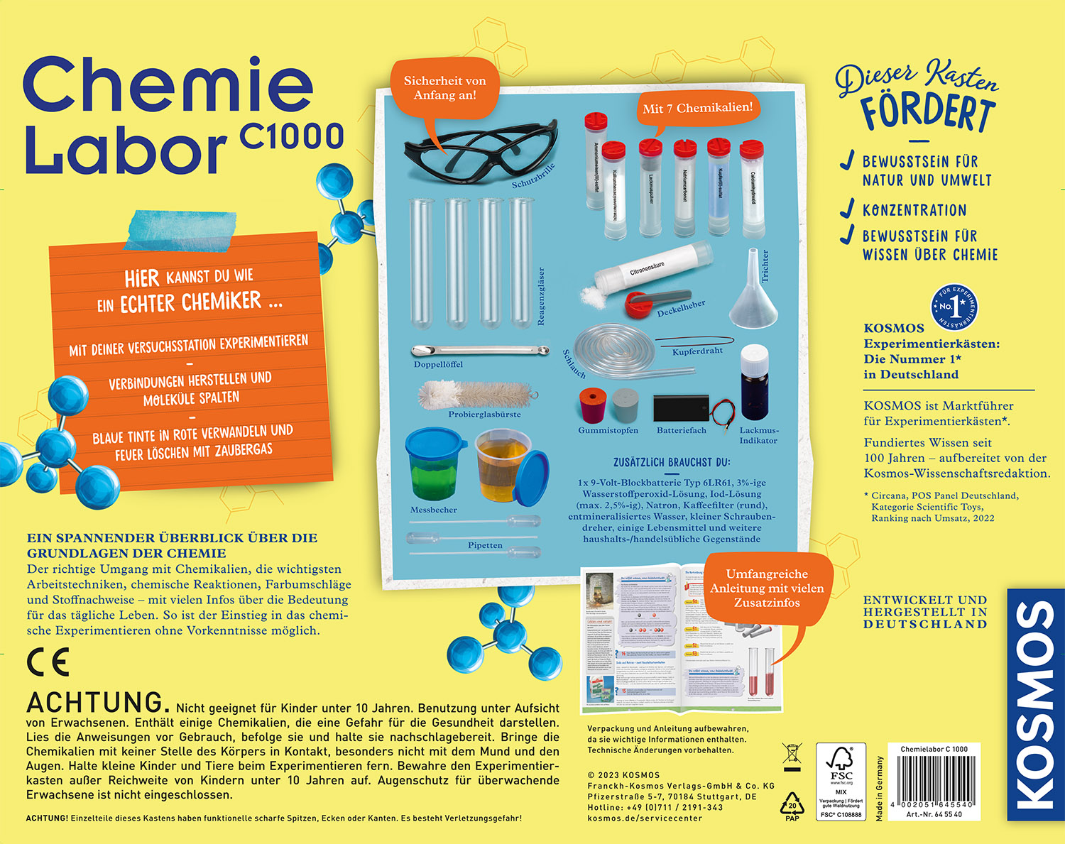 Rückseitencover Chemielabor C 1000 X