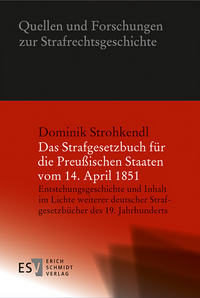 Vorderes Coverbild Das Strafgesetzbuch für die Preußischen Staaten vom 14. April 1851