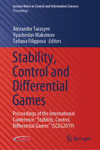 Vorderes Coverbild Stability, Control and Differential Games