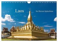 Vorderes Coverbild Laos - Im Herzen Indochinas (Wandkalender 2026 DIN A4 quer), CALVENDO Monatskalender