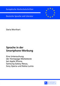 Vorderes Coverbild Sprache in der Smartphone-Werbung