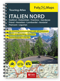 Vorderes Coverbild FolyMaps Touring Atlas Italien Nord 1:250.000