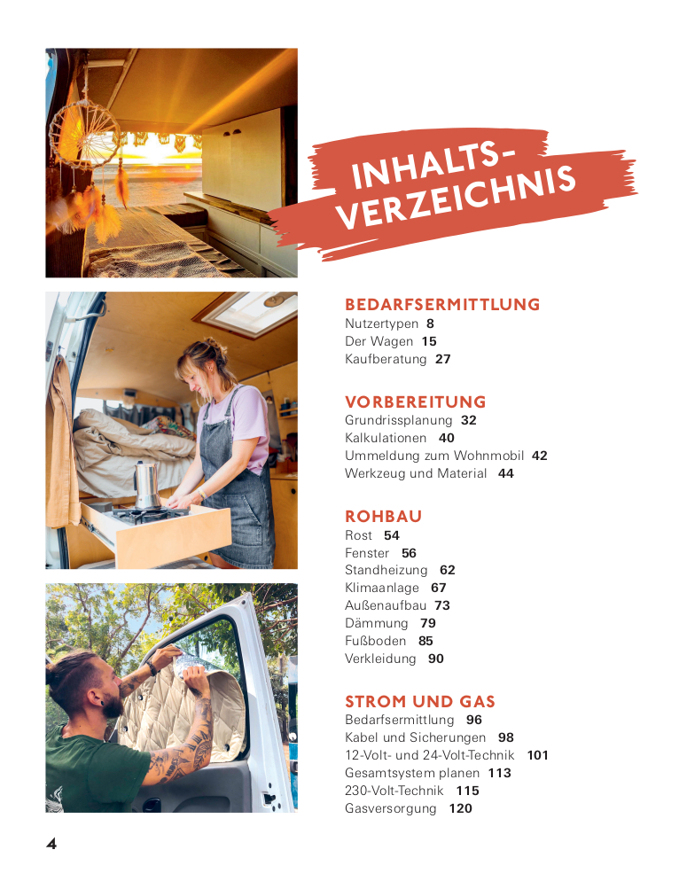 Beispielinhalt (Bild) Bau dir deinen Camper