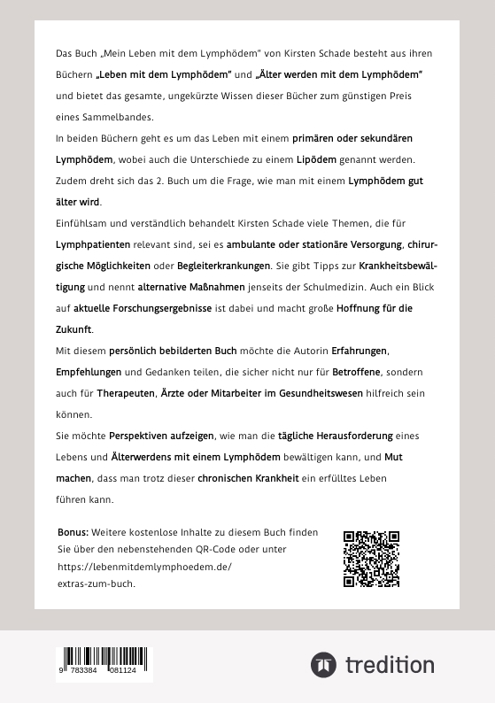 Rückseitencover Mein Leben mit dem Lymphödem