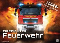 Vorderes Coverbild FIREFIGHTER - Retter in der Not - Feuerwehr - 2026 - Kalender DIN A3