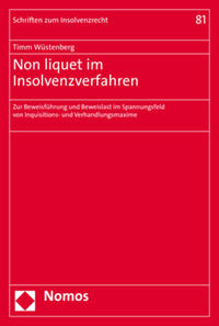 Vorderes Coverbild Non liquet im Insolvenzverfahren