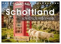 Vorderes Coverbild Schottland – schottisch unterwegs (Tischkalender 2025 DIN A5 quer), CALVENDO Monatskalender