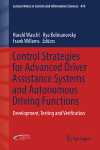 Vorderes Coverbild Control Strategies for Advanced Driver Assistance Systems and Autonomous Driving Functions
