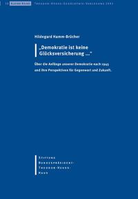 Vorderes Coverbild Demokratie ist keine Glücksversicherung...