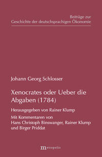 Vorderes Coverbild Xenocrates oder Ueber die Abgaben (1784)