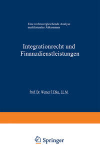 Vorderes Coverbild Integrationrecht und Finanzdienstleistungen